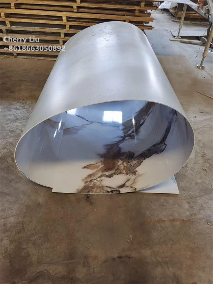 3mm Marble Komisyon Konsèy UV Enprime Briyan Pvc Marble Wall Panel