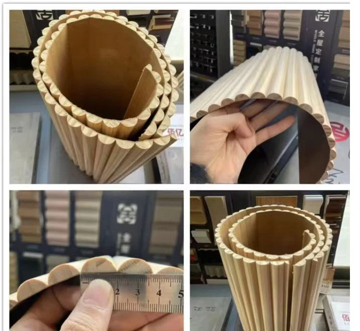 Flixible Solid Wooden Curved Wall Panels Interior Decor Wall