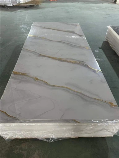 UV Komisyon Konsèy PVC Marble Fèy